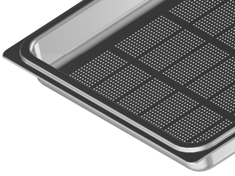 GN container Stainless steel perforated